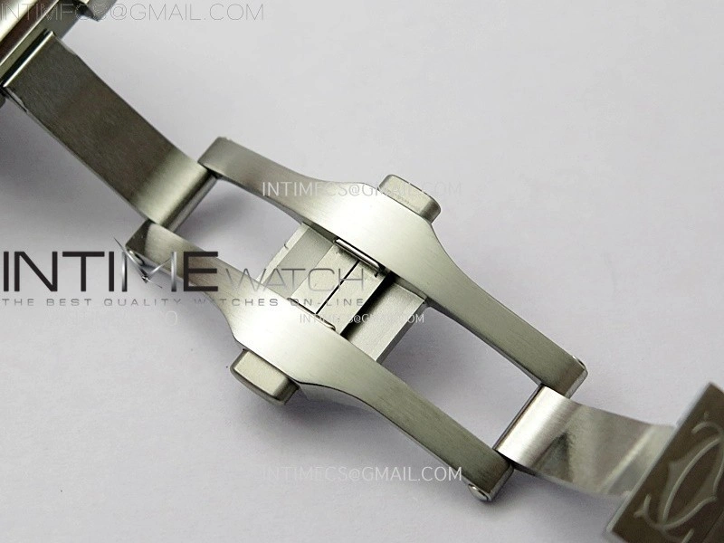Santos de Cartier 40mm SS 2018 BVF 1:1 Best Edition Green Dial on SS SmartLinks Bracelet MIYOTA 9015