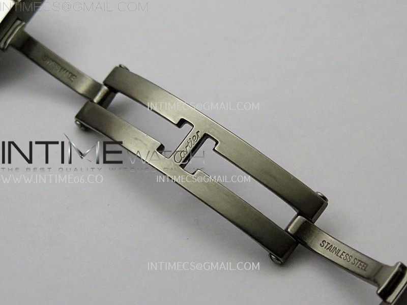 Tank Anglaise 30mm SS 8848F 1:1 Best Edition White Dial Roman Marker on SS Bracelet Ronda Quartz