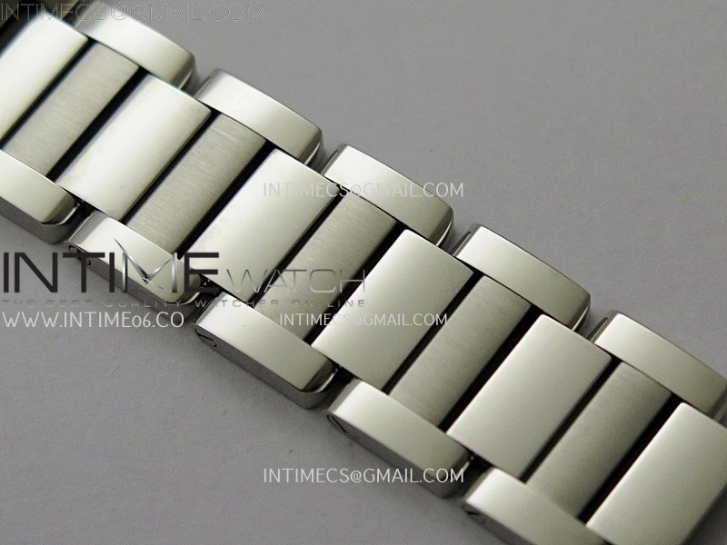 Tank Anglaise 30mm SS 8848F 1:1 Best Edition White Dial Roman Marker on SS Bracelet Ronda Quartz