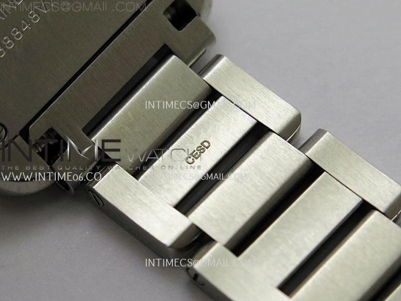 Tank Anglaise 30mm SS 8848F 1:1 Best Edition White Dial Roman Marker on SS Bracelet Ronda Quartz