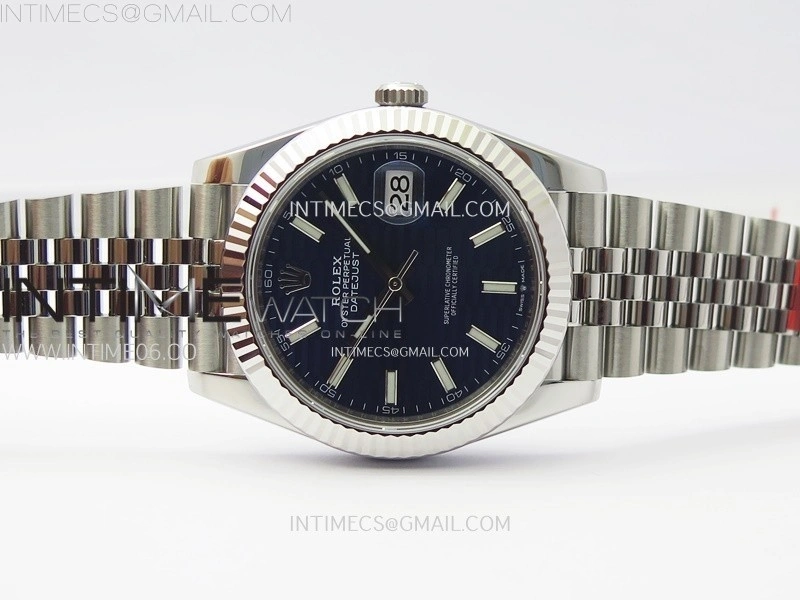 DateJust 41 126334 904L SS VSF 1:1 Best Edition Blue Fluted Dial on Jubilee Bracelet VS3235