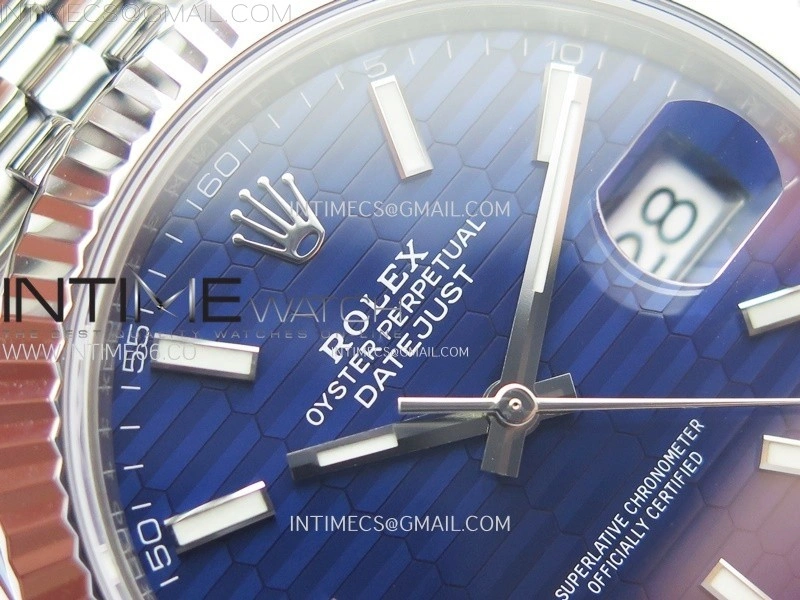 DateJust 41 126334 904L SS VSF 1:1 Best Edition Blue Fluted Dial on Jubilee Bracelet VS3235