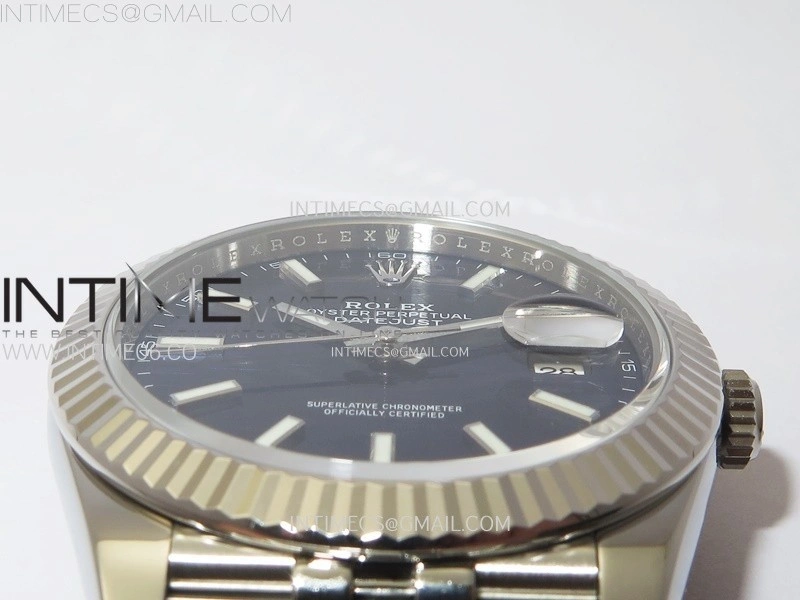 DateJust 41 126334 904L SS VSF 1:1 Best Edition Blue Fluted Dial on Jubilee Bracelet VS3235