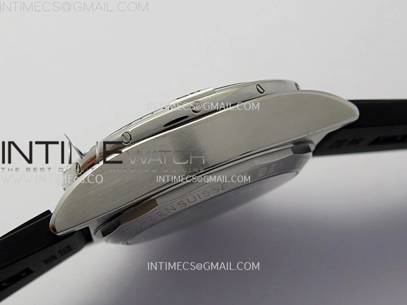 Chronomat B01 42mm SS TF 1:1 Best Edition Blue Dial Black Subdial on Black Rubber Strap A7750