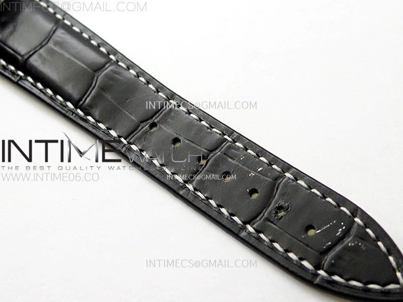 Navitimer B01 43mm SS B50 Best Edition Black Dial White Subdial On Black Leather Strap A7750