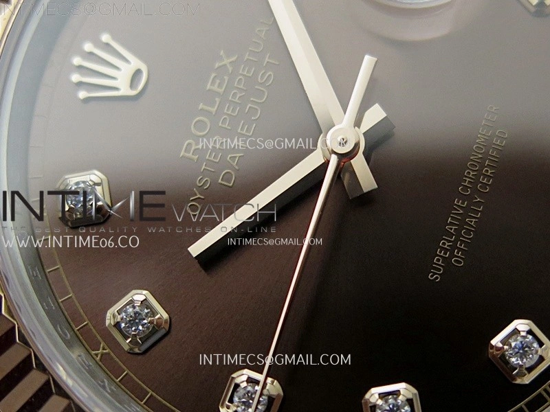 DateJust 41mm 126331 904 SS RG AR+F 1:1 Brown Dial Diamonds Markers On SS RG Jubilee Bracelet DD3235 V2