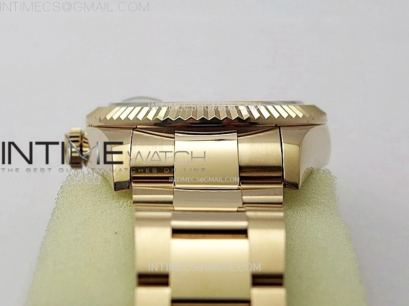 Sky-Dweller 326931 904L RG Noob 1:1 Best Edition Blue Dial on RG Oyster Bracelet Asian 23J to 9001
