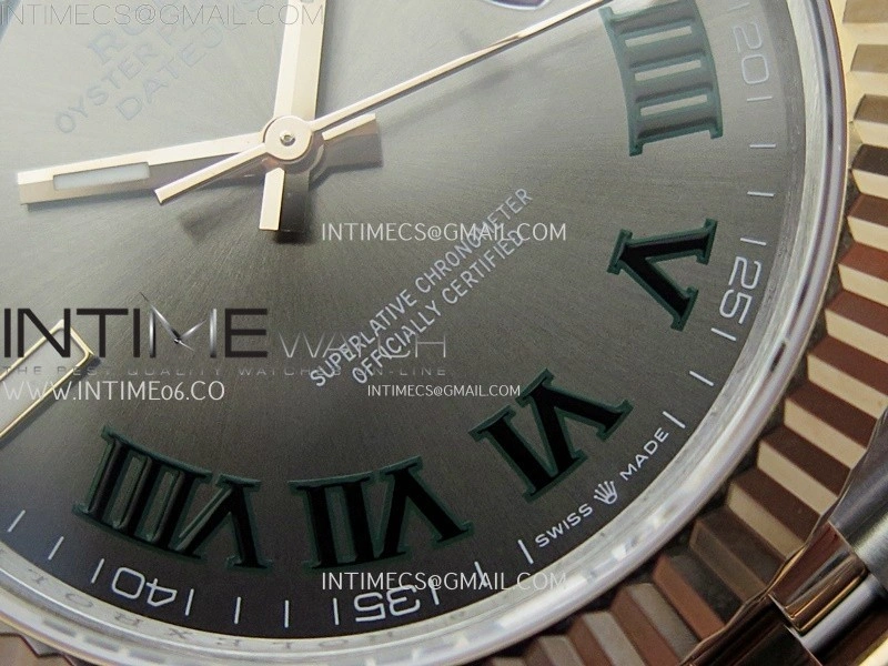 DateJust 126331 904L SS RG JDF 1:1 Best Edition Gray Dial Roman Markers on Jubilee SS RG Bracelet