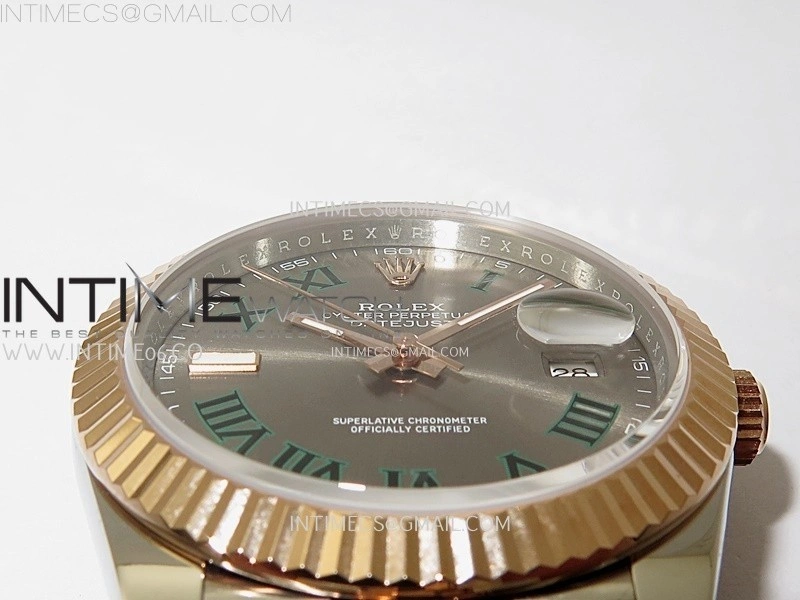 DateJust 126331 904L SS RG JDF 1:1 Best Edition Gray Dial Roman Markers on Jubilee SS RG Bracelet