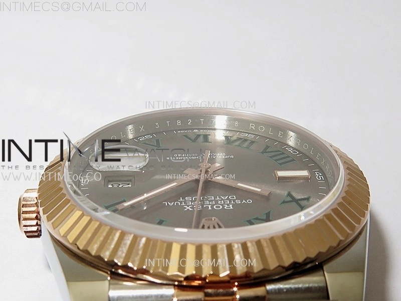 DateJust 126331 904L SS RG JDF 1:1 Best Edition Gray Dial Roman Markers on Jubilee SS RG Bracelet