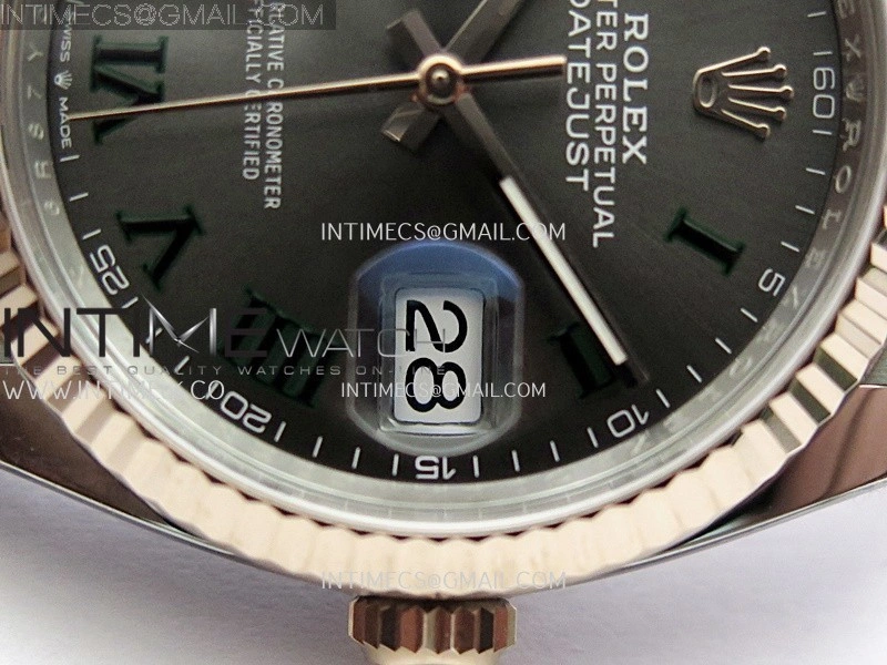 DateJust 126231 904L SS RG VF 1:1 Best Edition Gray Dial Roman Marker On Jubilee Bracelet DD3235