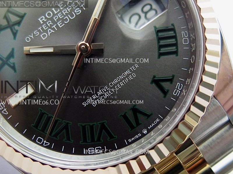 DateJust 126231 904L SS RG VF 1:1 Best Edition Gray Dial Roman Marker On Jubilee Bracelet DD3235
