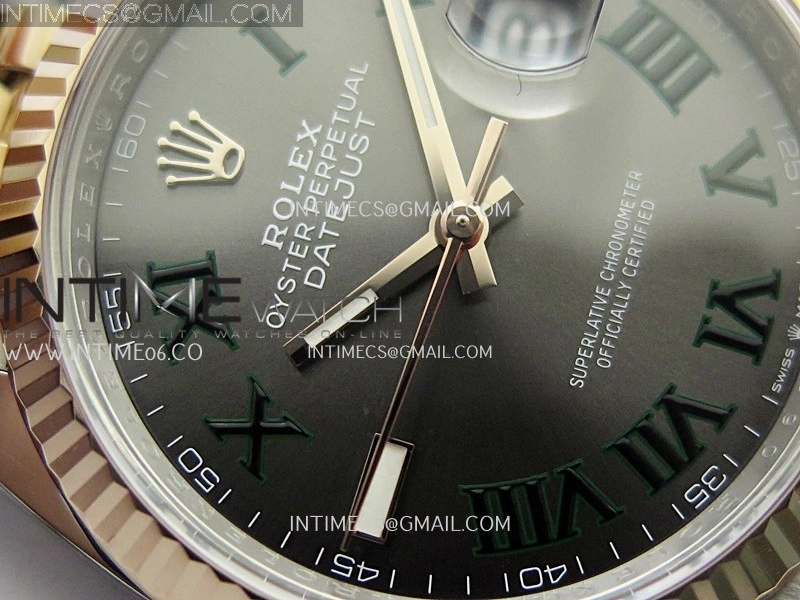 DateJust 126231 904L SS RG VF 1:1 Best Edition Gray Dial Roman Marker On Jubilee Bracelet DD3235