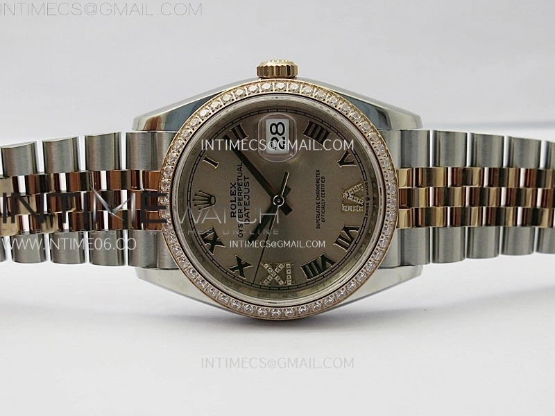DateJust 36 126281 904L SS RG VSF 1:1 Best Edition RG Dial Roman Markers on Jubilee Bracelet VS3235