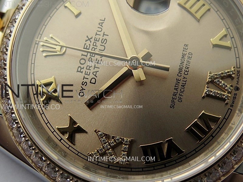 DateJust 36 126281 904L SS RG VSF 1:1 Best Edition RG Dial Roman Markers on Jubilee Bracelet VS3235