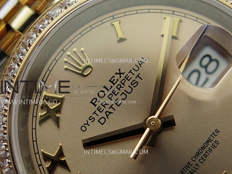 DateJust 36 126281 904L SS RG VSF 1:1 Best Edition RG Dial Roman Markers on Jubilee Bracelet VS3235