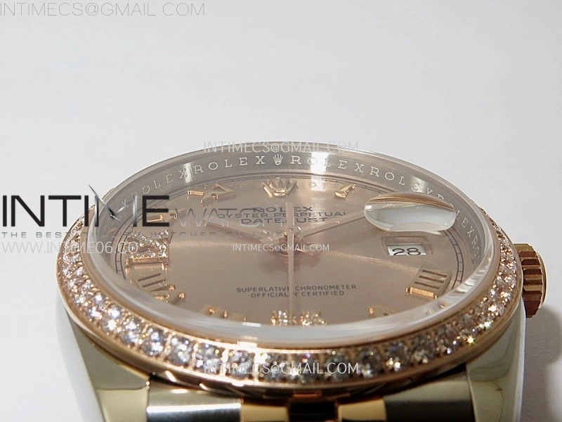 DateJust 36 126281 904L SS RG VSF 1:1 Best Edition RG Dial Roman Markers on Jubilee Bracelet VS3235