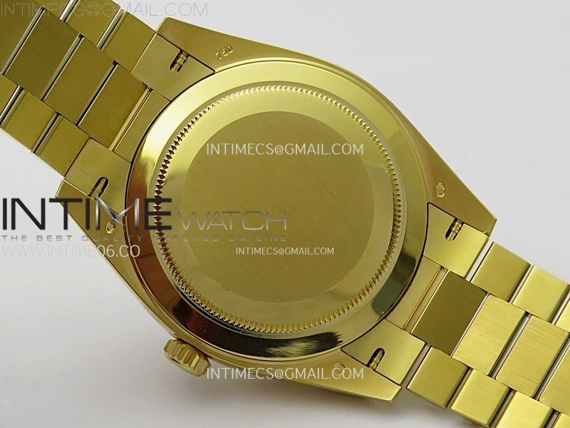 Day Date 228238 40mm 904L YG 1:1 AR+F Best Edition Black Dial T Diamonds Markers on YG President Bracelet SA3255