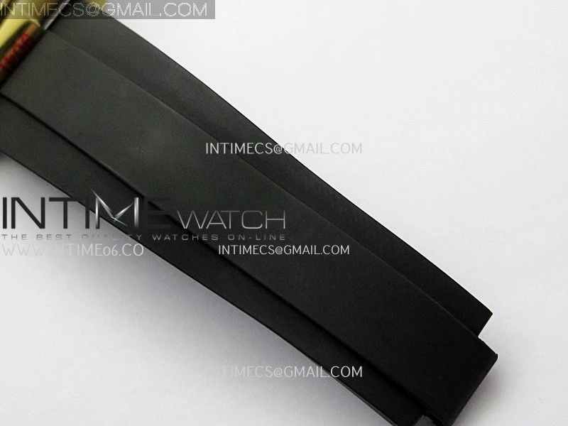 Daytona 126518 904L YG GMF 1:1 Best Edition Black Dial Gold Subdial Diamond Marker on Oysterflex Strap SH4131