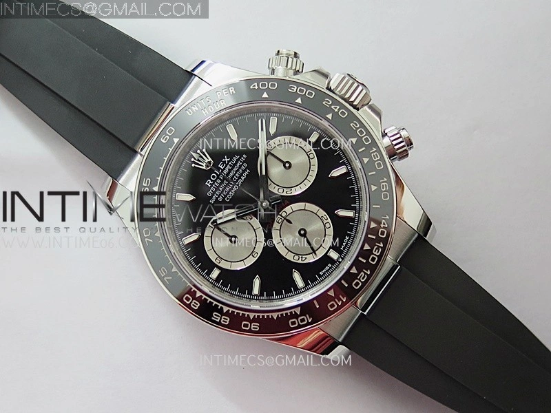 Daytona 126519 Gain Weight VSF 1:1 Best Edition Black Dial Silver Subdial Stick Marker on Oysterflex Strap DD4131