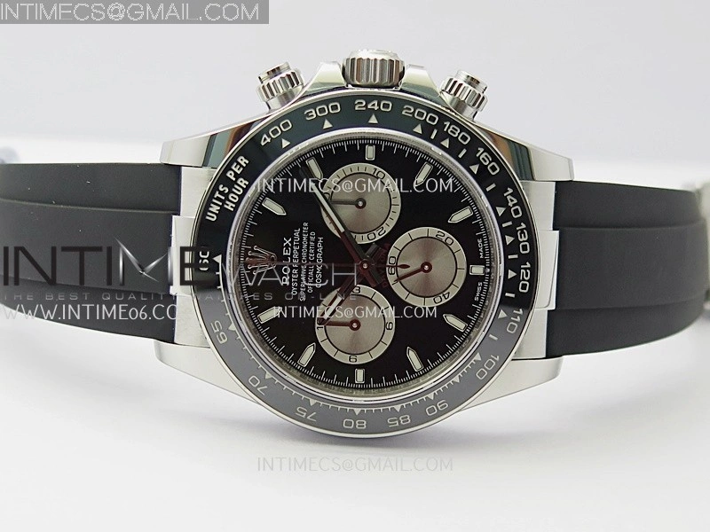 Daytona 126519 Gain Weight VSF 1:1 Best Edition Black Dial Silver Subdial Stick Marker on Oysterflex Strap DD4131