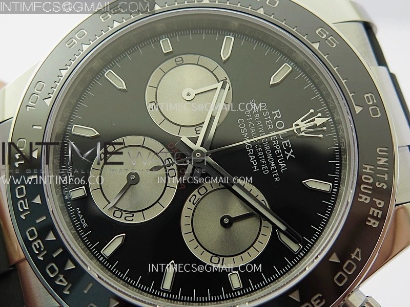 Daytona 126519 Gain Weight VSF 1:1 Best Edition Black Dial Silver Subdial Stick Marker on Oysterflex Strap DD4131
