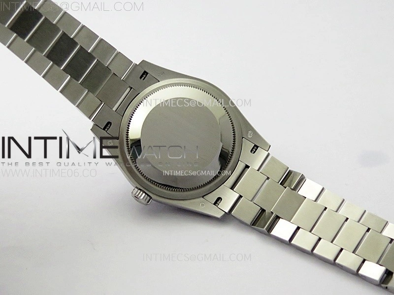Day Date 36mm Gain Weight SS tungsten APSF 1:1 Best Edition Gradient Blue Dial Diamond Markers on SS President Bracelet A3255
