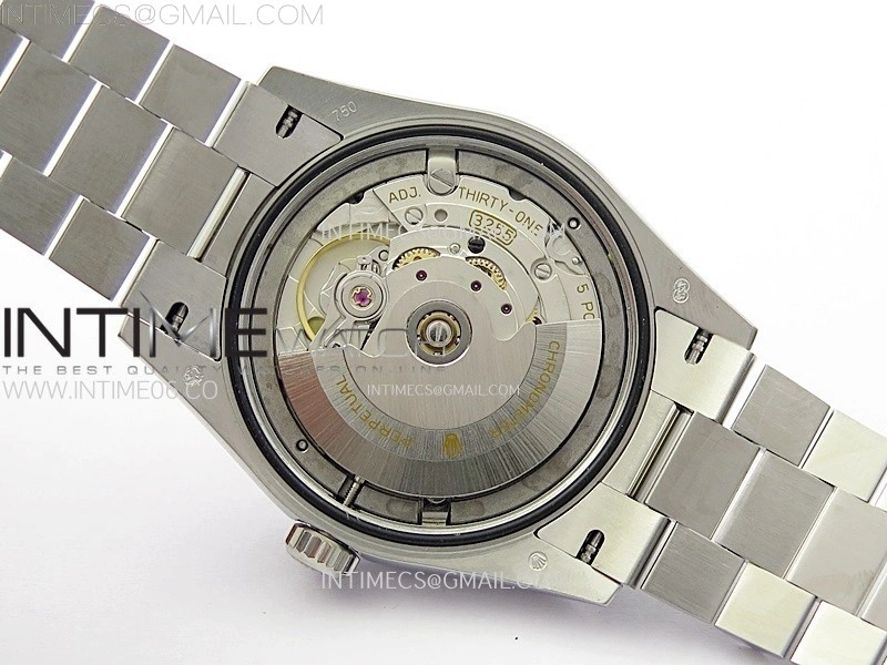 Day Date 36mm Gain Weight SS tungsten APSF 1:1 Best Edition Gradient Blue Dial Diamond Markers on SS President Bracelet A3255