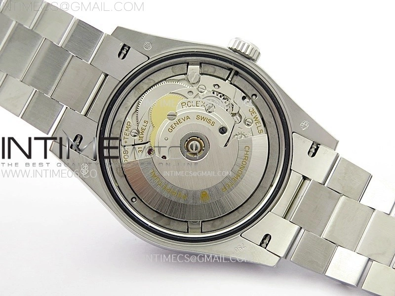 Day Date 36mm Gain Weight SS tungsten APSF 1:1 Best Edition Gradient Blue Dial Diamond Markers on SS President Bracelet A3255