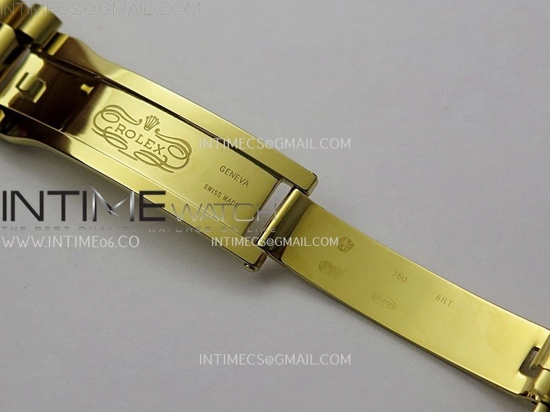 Day Date 228238 40mm YG KF 1:1 Best Edition Green Gradient Dial Roman Markers On RG President Bracelet SA3255