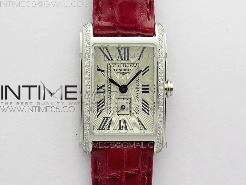 Doloevita SS Crystal Bezel 8848F 1:1 Best Edition Ivory WhiteTextured Dial On Purple Croco Leather Strap Cal.L178.2
