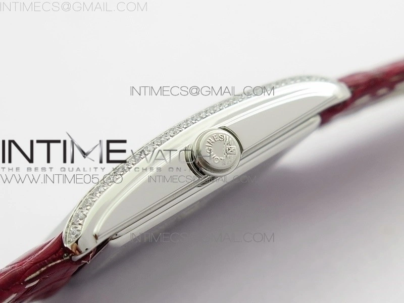 Doloevita SS Crystal Bezel 8848F 1:1 Best Edition Ivory WhiteTextured Dial On Purple Croco Leather Strap Cal.L178.2