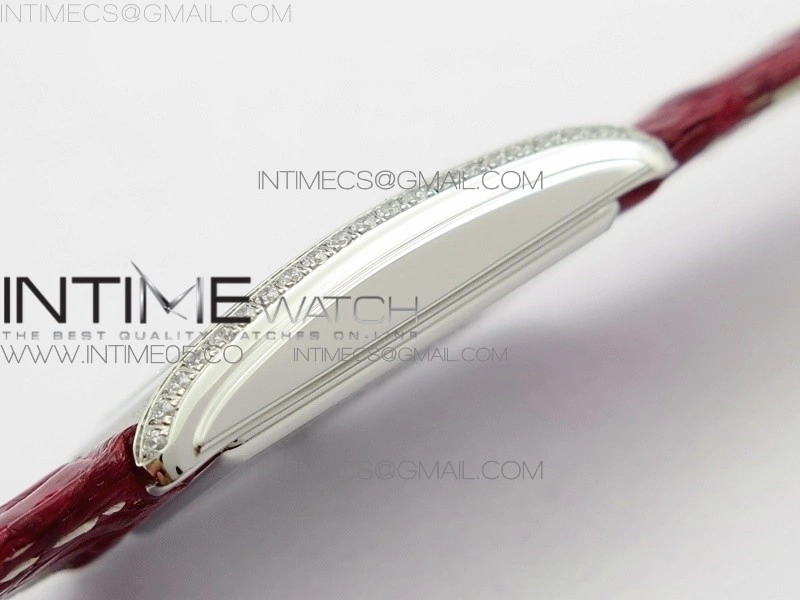 Doloevita SS Crystal Bezel 8848F 1:1 Best Edition Ivory WhiteTextured Dial On Purple Croco Leather Strap Cal.L178.2