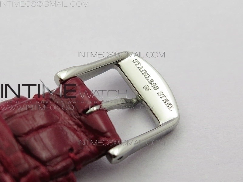 Doloevita SS Crystal Bezel 8848F 1:1 Best Edition Ivory WhiteTextured Dial On Purple Croco Leather Strap Cal.L178.2