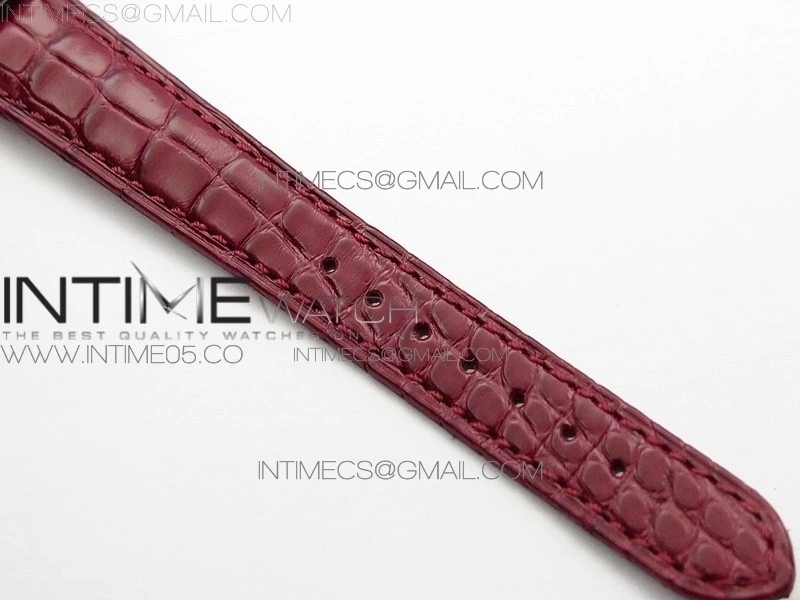 Doloevita SS Crystal Bezel 8848F 1:1 Best Edition Ivory WhiteTextured Dial On Purple Croco Leather Strap Cal.L178.2