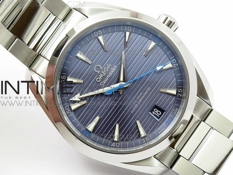 Aqua Terra 150M Master Chronometers VSF 1:1 Best Edition Light Blue Dial Blue Second Hand on SS Bracelet A8900 Super Clone