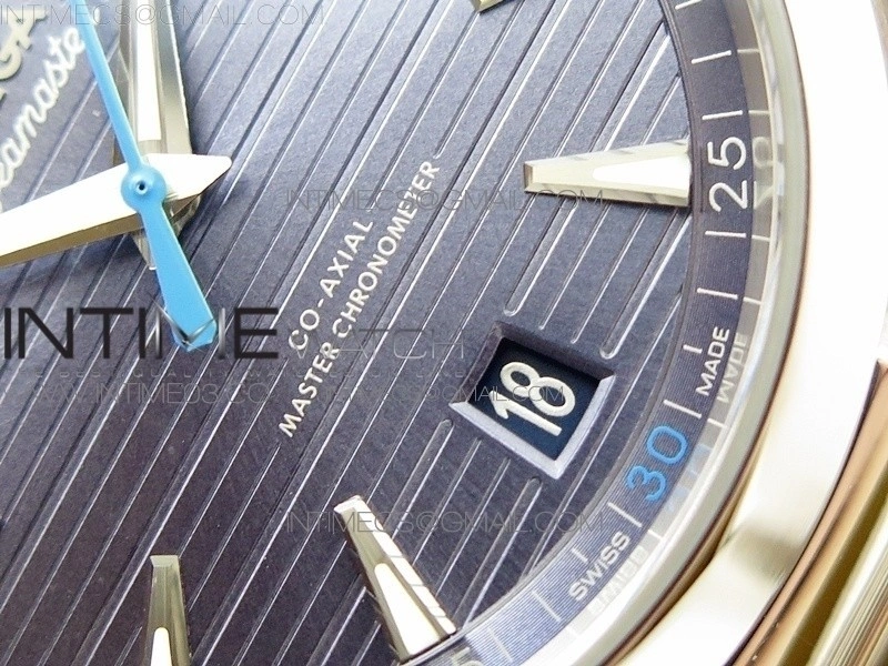 Aqua Terra 150M Master Chronometers VSF 1:1 Best Edition Light Blue Dial Blue Second Hand on SS Bracelet A8900 Super Clone