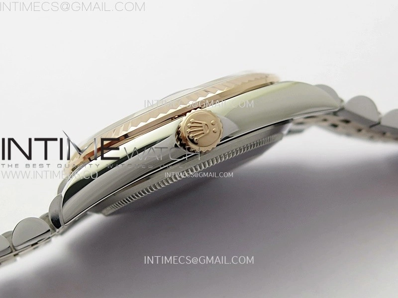 DateJust 36MM 126231 SS RG APSF 1:1 Best Edition Silver Fluted Dial Sticks Markers on SS RG Jubilee Bracelet SA3235