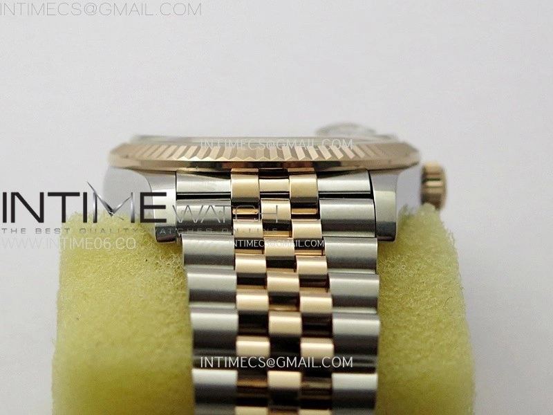 DateJust 36MM 126231 SS RG APSF 1:1 Best Edition Silver Fluted Dial Sticks Markers on SS RG Jubilee Bracelet SA3235