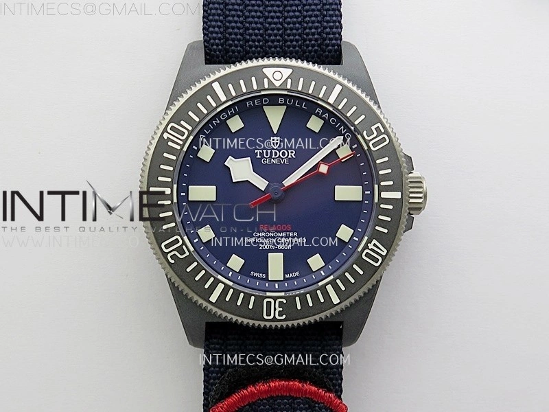 Pelagos M25707KN 24-0001 Carbon M+F 1:1 V4 Best Edition Blue dial Black Bezel on Nylon Strap Miyota 8N-24
