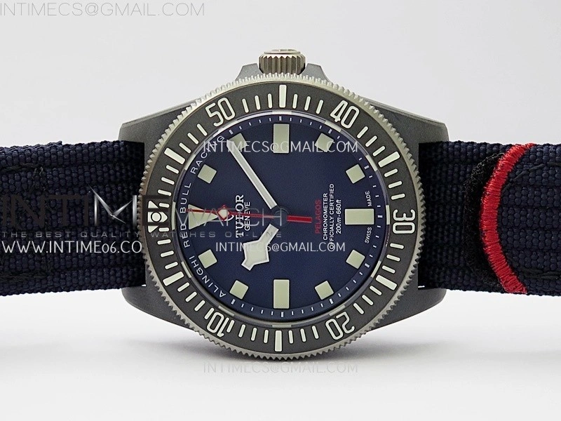 Pelagos M25707KN 24-0001 Carbon M+F 1:1 V4 Best Edition Blue dial Black Bezel on Nylon Strap Miyota 8N-24