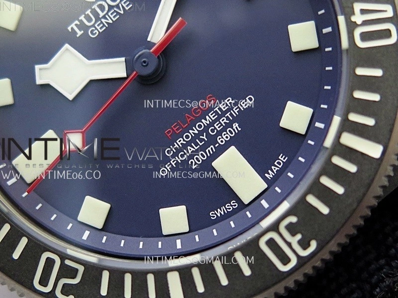 Pelagos M25707KN 24-0001 Carbon M+F 1:1 V4 Best Edition Blue dial Black Bezel on Nylon Strap Miyota 8N-24