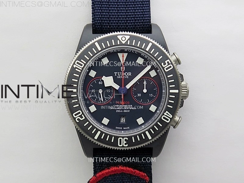 Pelagos M25807KN-0001 Carbon M+F 1:1 V4 Best Edition Blue dial Blue Ceramic Bezel on Nylon Strap A7750