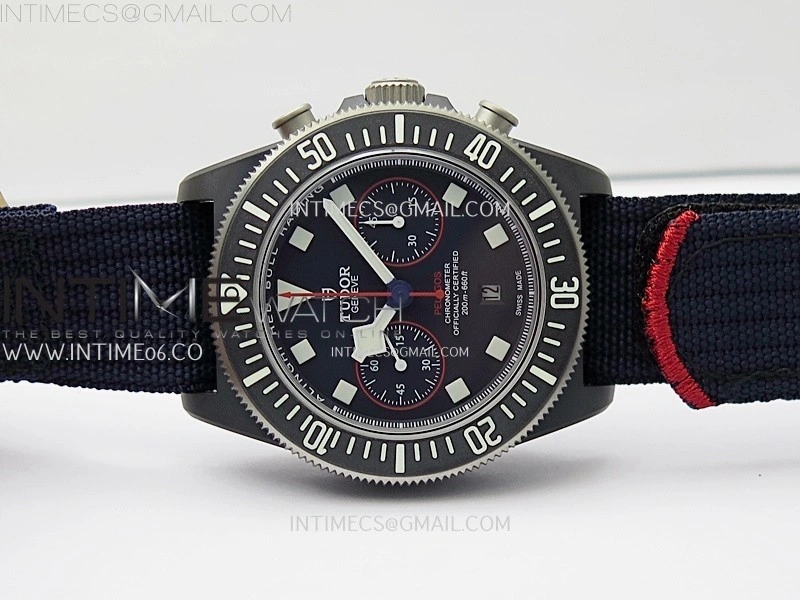 Pelagos M25807KN-0001 Carbon M+F 1:1 V4 Best Edition Blue dial Blue Ceramic Bezel on Nylon Strap A7750