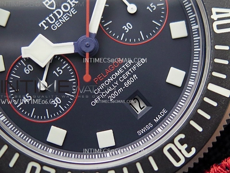 Pelagos M25807KN-0001 Carbon M+F 1:1 V4 Best Edition Blue dial Blue Ceramic Bezel on Nylon Strap A7750