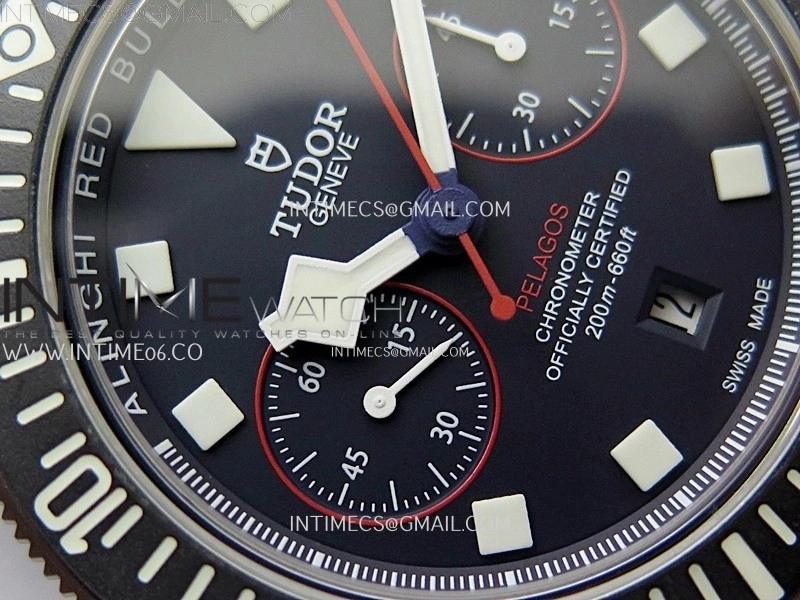Pelagos M25807KN-0001 Carbon M+F 1:1 V4 Best Edition Blue dial Blue Ceramic Bezel on Nylon Strap A7750