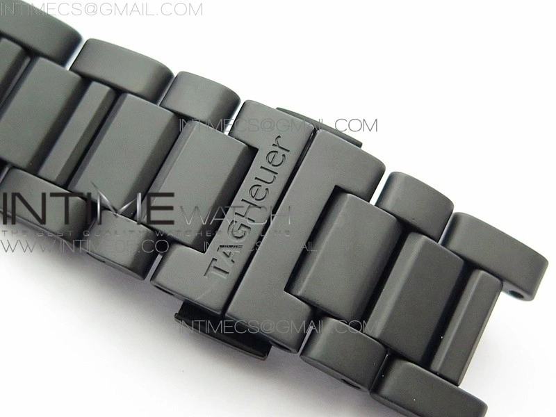 Calibre Heuer 01 Chrono 43mm Ceramic XF 1:1 Best Edition Skeleton Dial on Ceramic Bracelet A1887