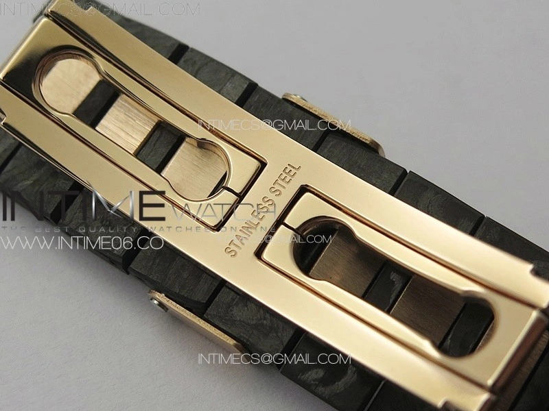 Nautilus 5711 DIW Carbon DIWF 1:1 Best Edition Black Textured Dial on Carbon RG Bracelet 324CS