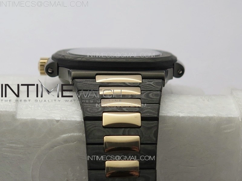 Nautilus 5711 DIW Carbon DIWF 1:1 Best Edition Black Textured Dial on Carbon RG Bracelet 324CS