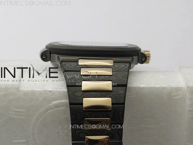 Nautilus 5711 DIW Carbon DIWF 1:1 Best Edition Black Textured Dial on Carbon RG Bracelet 324CS